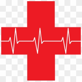 Black And White Red Cross, HD Png Download - health cross png