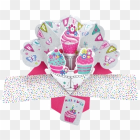 Greeting Card, HD Png Download - birthday cupcakes png
