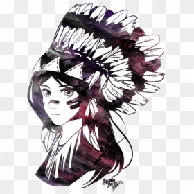 Anime Indian Headdress, HD Png Download - native american headdress png