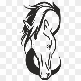 Horse Head Silhouette Vector, HD Png Download - wolf head silhouette png
