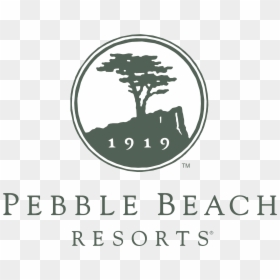Pebble Beach Golf Course Logo, HD Png Download - beach silhouette png