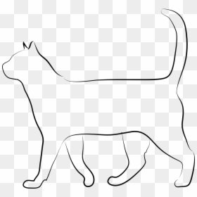 White Cat Silhouette Transparent, HD Png Download - lps cat png
