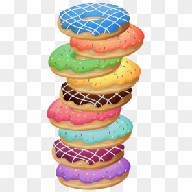 Stack Of Donuts Clipart, HD Png Download - stack of cookies png