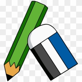 Pencil And Erasers Clipart, HD Png Download - pencil eraser png