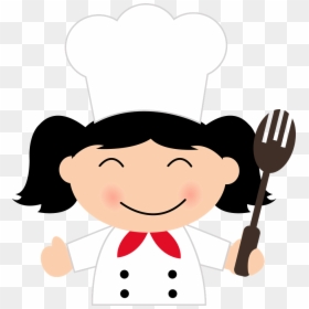 Cartoon Woman Cute Chef, HD Png Download - pizza chef png