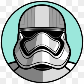 Captain Phasma Helmet Outline, HD Png Download - captain phasma png
