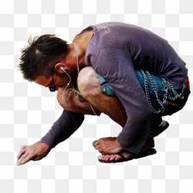 Editing Materials For Photoshop, HD Png Download - kneeling man png