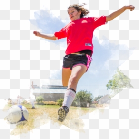 Soccer Girl - Jumping, HD Png Download - soccer girl png