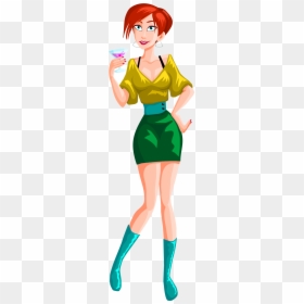 Download Girl Drinking Vector Png Transparent Image - Girls Vector Transparent Png, Png Download - soccer girl png