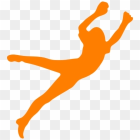 Girl Png - Silhouette Goalkeeper, Transparent Png - soccer girl png