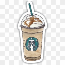 Starbucks Cup Logo Drawing, HD Png Download - starbucks emoji png