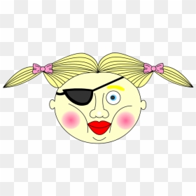 Ugly Pirate Girl, HD Png Download - pirate face png