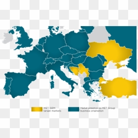 Europe Map Solid Colors, HD Png Download - gas cloud png