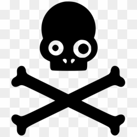 Skull And Crossbones Icon, HD Png Download - pirate face png