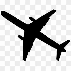 Transparent Airplane Vector Png, Png Download - black airplane png