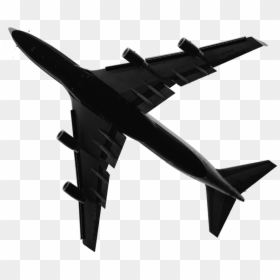 Airplane Silhouette, HD Png Download - black airplane png