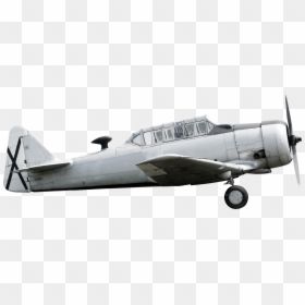 Old Fighter Airplane, HD Png Download - black airplane png