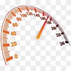 Transparent Background Speedometer Vector Png, Png Download - speed line png