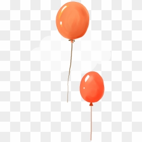 Children Illustration, HD Png Download - orange balloon png