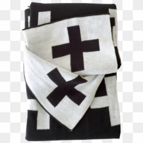 Deken Zwart Wit Kruis, HD Png Download - modern cross png