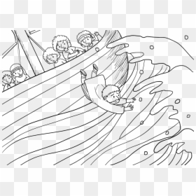 Jonah And The Storm Coloring Page, HD Png Download - jonah hill png