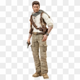 Action Figure Nathan Drake, HD Png Download - uncharted 3 logo png