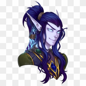 Void Elf Male Fanart, HD Png Download - night elf png