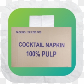 Label, HD Png Download - cocktail napkin png