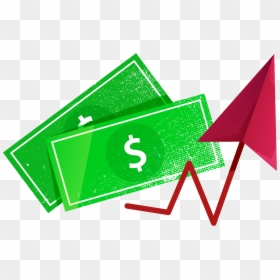 Dollar - Money Growth Logo, HD Png Download - green dollar signs png