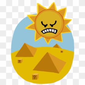 Angry Animated Sun, HD Png Download - sun illustration png