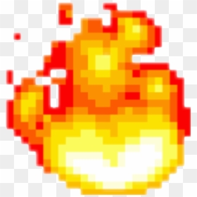 Minecraft Hot Potato Logo, HD Png Download - 8 bit fire png
