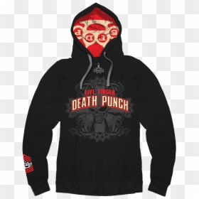 Five Finger Death Punch Hoodie, HD Png Download - five finger death punch logo png