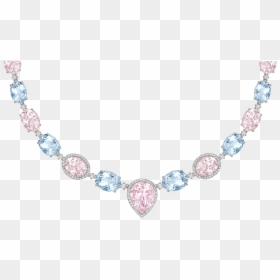 Rose Pink Necklace Transparent Background, HD Png Download - gold chain vector png