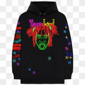 Trippie Redd Neon Hoodie, HD Png Download - trippie redd png