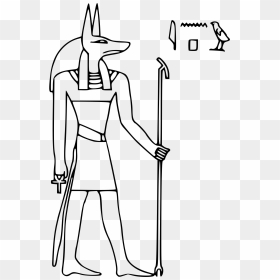 Anubis Hieroglyph, HD Png Download - egyptian hieroglyphics png
