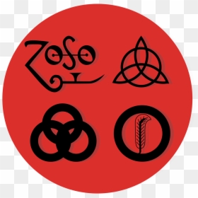 Led Zeppelin Iv Symbols, HD Png Download - led zeppelin symbols png