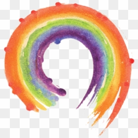 Watercolor Rainbow Circle Transparent, HD Png Download - watercolor sun png