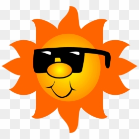 Transparent Sun With Sunglasses, HD Png Download - watercolor sun png