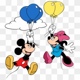 Mickey Minnie Floating Balloons, HD Png Download - mickey mouse balloons png