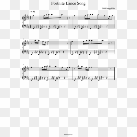 Default Dance Piano Notes, HD Png Download - fortnite chug jug png