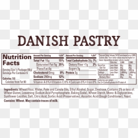 Danish Pastry Nutrition Facts, HD Png Download - old parchment paper png