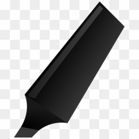 Highlighter Black And White, HD Png Download - black marker png