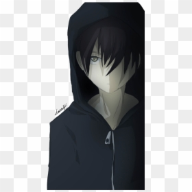Hoodie Anime Sad Boy, HD Png Download - cartoon guy png