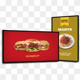Digital Signage Fast Food, HD Png Download - menu board png