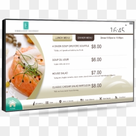 Dish, HD Png Download - menu board png
