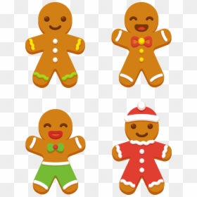 Gingerbread Man Cookies Cartoon, HD Png Download - gingerbread cookie png