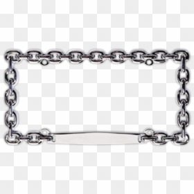 Chain License Plate Frame, HD Png Download - chain frame png