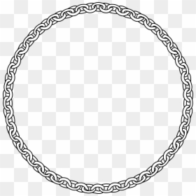 Circle Chain Line Drawing, HD Png Download - chain frame png