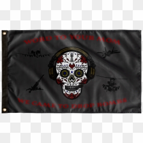 Marine Raider Flag, HD Png Download - sugar skulls png