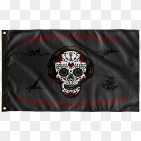 Marine Raider Flag, HD Png Download - sugar skulls png